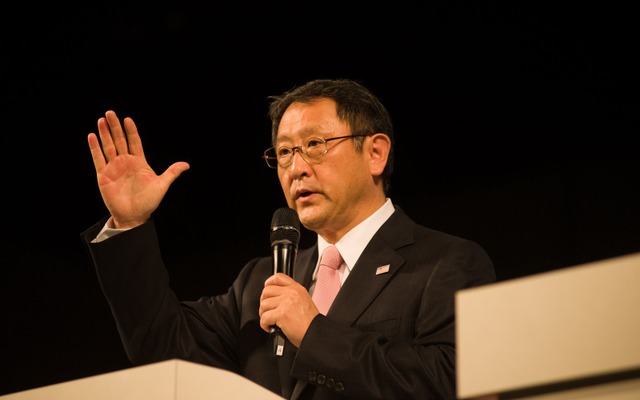 トヨタ クラウン 発表会での豊田章男社長