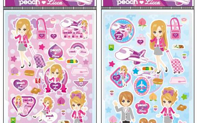 シールブック Peach×Licca