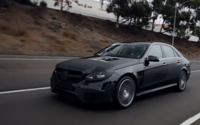 メルセデスベンツE63AMG改良新型のプロトタイプ