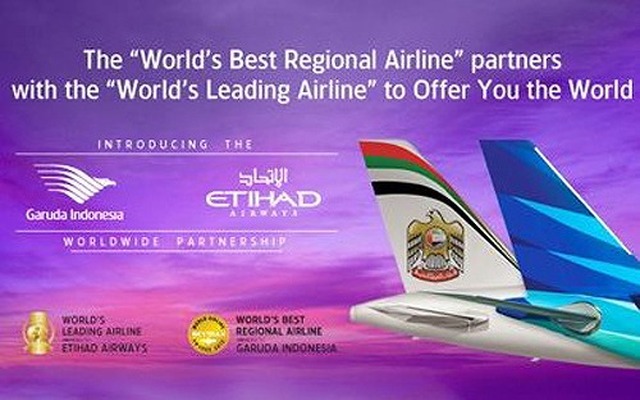 ガルーダ・インドネシア航空　エティハド航空とのコードシェア提携を開始