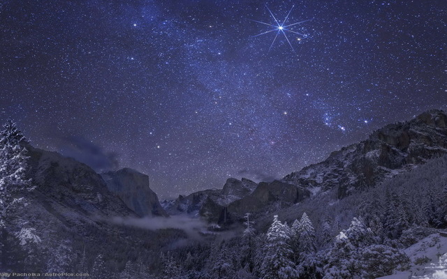 Yosemite Winter Night