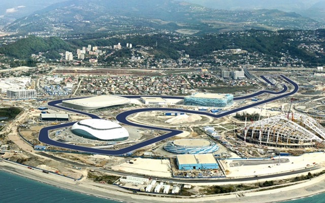 建設中のサーキット（F1 ロシアGP）