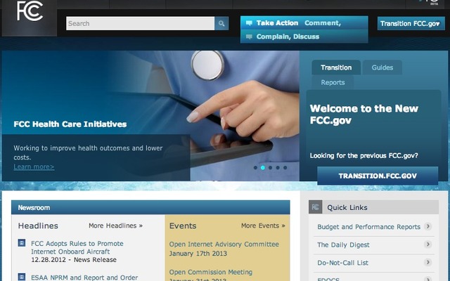FCC webサイト