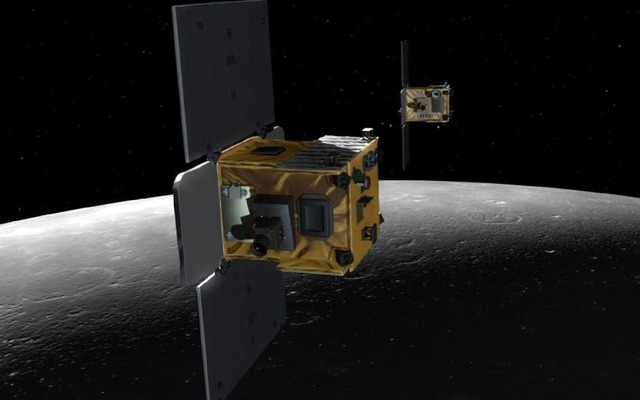 GRAIL Spacecraft Over the Moon