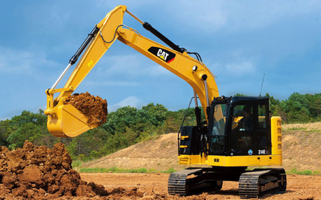 キャタピラー・Cat 314E CR 後方超小旋回型油圧ショベル