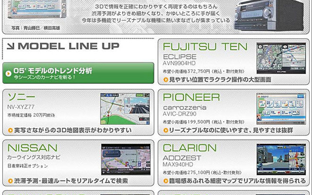最新カーナビ徹底ガイド…業界騒然!　Wコメンテーターが大胆分析