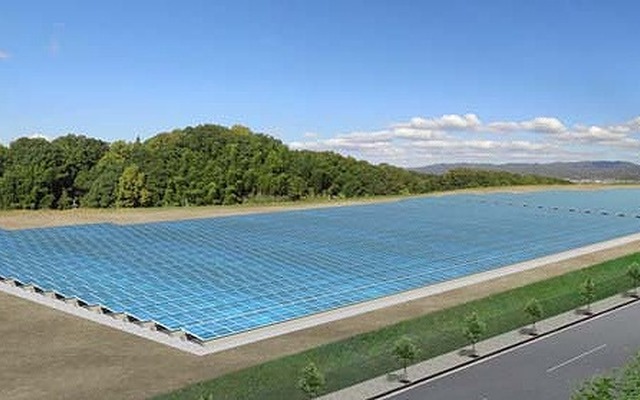 関電エネルギーソリューションが京都府精華町に建設するメガソーラーの完成予想図