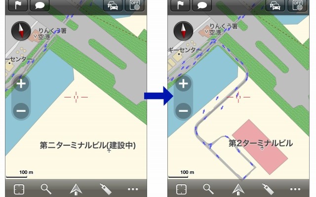 iOS向けナビアプリ MapFan＋