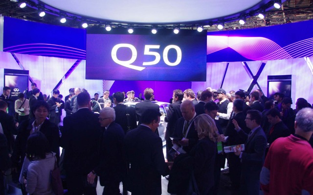 インフィニティ Q50発表のようす（デトロイトモーターショー13）