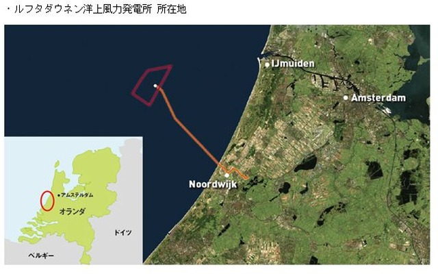 ルフタダウネン洋上風力発電所　所在地