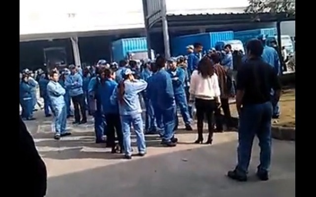 東海ゴム、中国生産拠点での労働スト（動画キャプチャ）