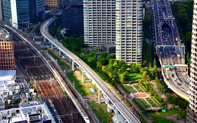 東海道新幹線区間 N700系 浜松町付近（参考画像）