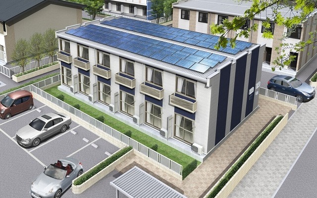 レオパレス21・太陽光発電システムを設置