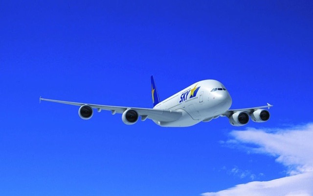 A380スカイマーク塗装（イメージ）