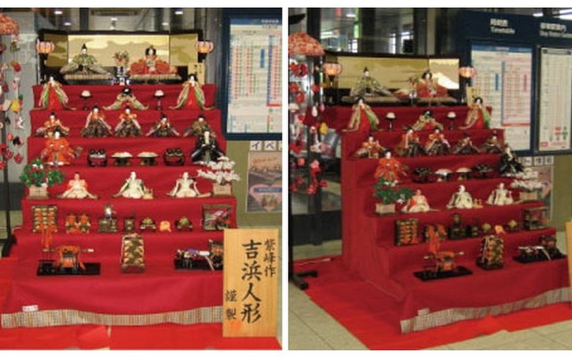 中部国際空港駅ひな人形