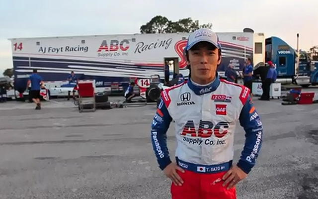 AJフォイトレーシングのテストに参加した佐藤琢磨