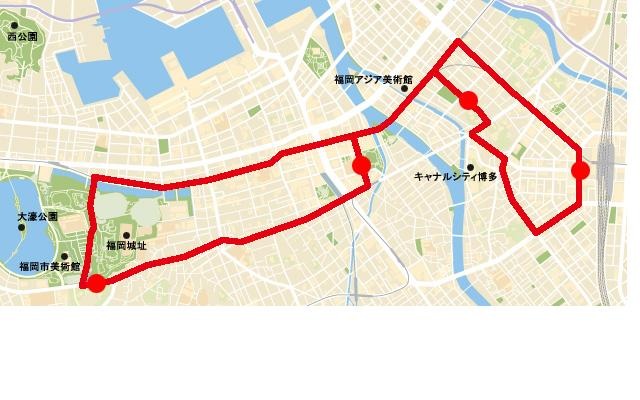 福岡オープンバス「ベイサイド・博多街なかコース」の運行ルートを変更