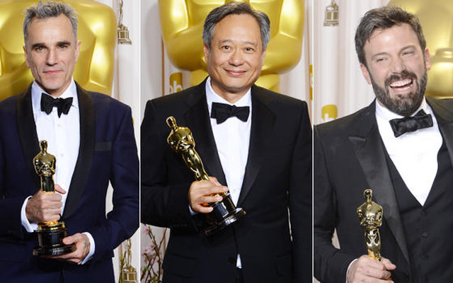 ダニエル・デイ＝ルイス、アン・リー、ベン・アフレック -(C) UPI／AFLO