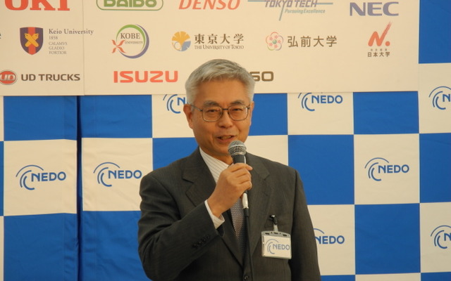 新エネルギー・産業技術総合開発機構（NEDO）の古川一夫理事長