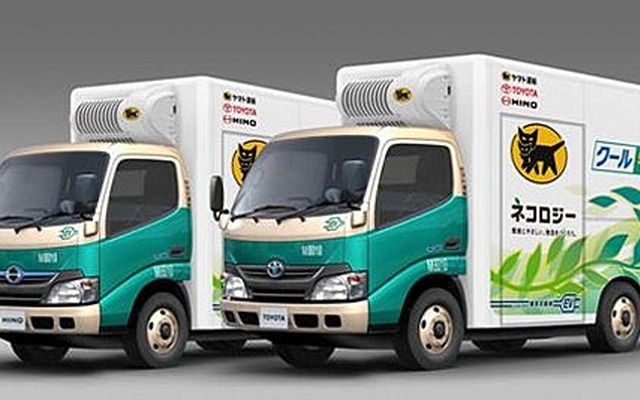 ヤマト運輸とトヨタ自動車、日野自動車が実証運行を行うEV小型トラック