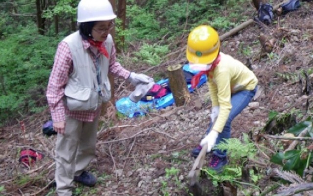 高尾の森親子森林体験スクールの様子（写真は昨年5月)