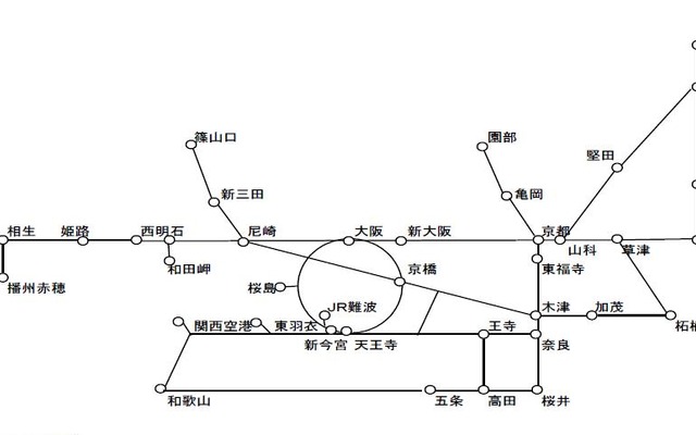 JR西日本などの「春の関西1デイパス」JR自由周遊区間