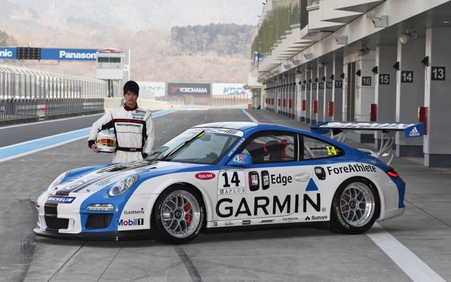 No.14、GARMIN PORSCHE　川端 伸太朗(PCCJ若手ドライバー育成プログラム) 