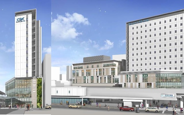 新たに建設される京急川崎駅ビルのイメージ。