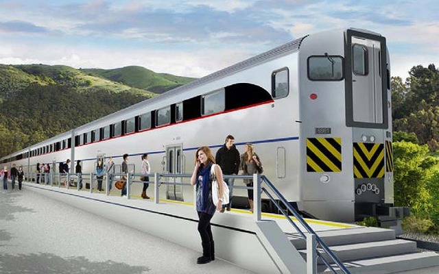 カリフォルニア州交通局向け準高速鉄道用2階建客車
