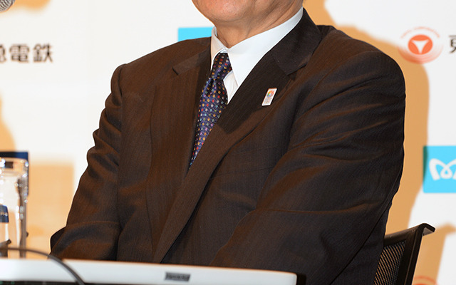 副都心線・東横線相直記念式典でのメトロ奥社長