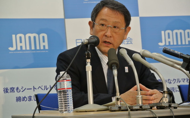 自工会豊田章男会長定例会見