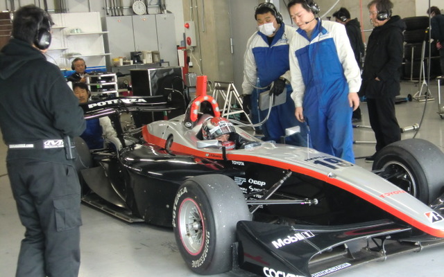 富士テストでトップタイムをマークしたオリベイラ。