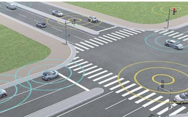 車車間通信・路車間通信のイメージ