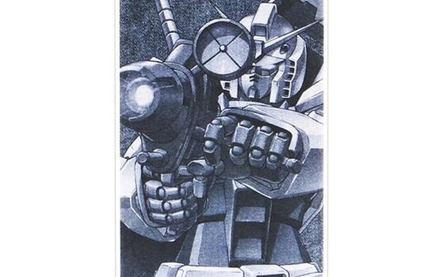 「スマホジャケット　機動戦士ガンダム」の「ガンダム」