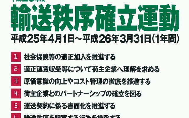 輸送秩序確立運動