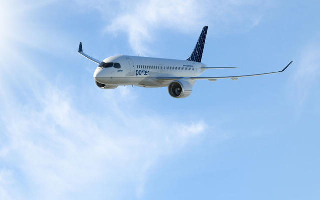 ポーター航空CS100航空機