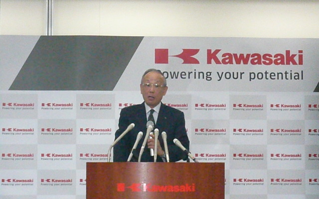 川崎重工、長谷川社長