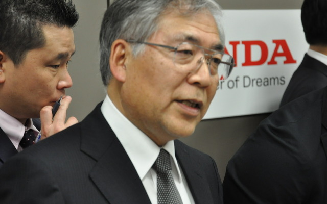 ホンダ岩村哲夫副社長（2012年度決算発表）