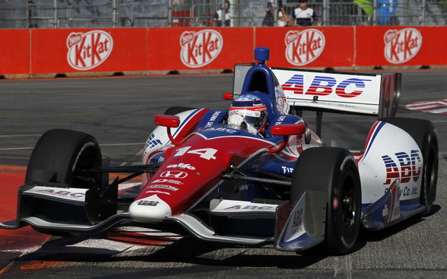 惜しくも連勝を逃すが、2位で連続表彰台を獲得した佐藤琢磨。写真：Honda