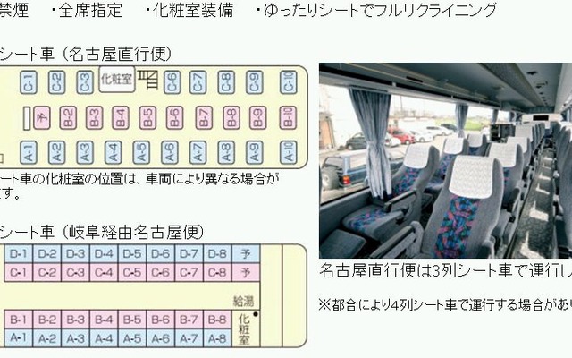 加越能高速乗合バス、「岐阜・名古屋線」の利便性を向上