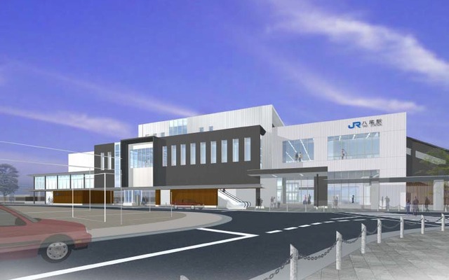 7月6日から使用を開始する八尾駅橋上駅舎のイメージ。