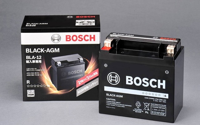 ボッシュ・メルセデスベンツ向け補機バッテリー「BLACK-AGM」