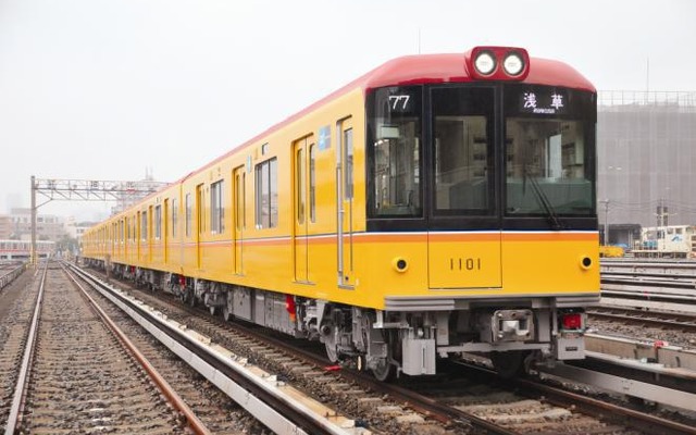 銀座線の1000系。地下鉄車両としては初めてブルーリボン賞を受賞した。