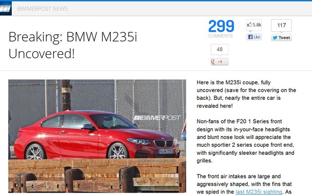 BMWのファンサイト、『BIMMER POST』が伝えたBMW 2シリーズの姿