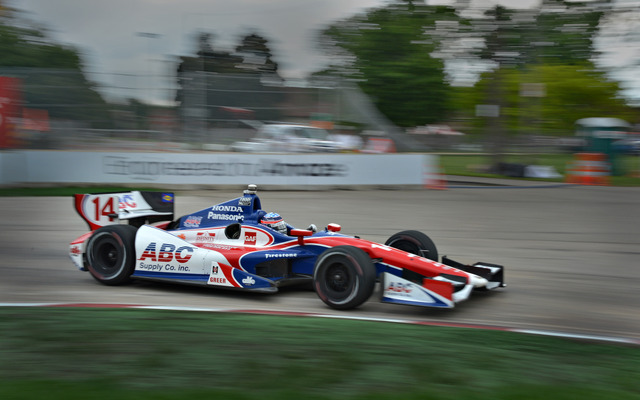 佐藤琢磨は年間王座争いで6位に後退。トップとは31点差だ。写真：IndyCar