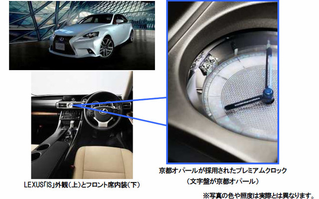 京都オパールが採用されたプレミアムクロック