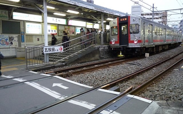 東急池上線の池上駅。