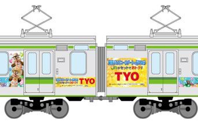 新潟地区で運転する東京ディズニーリゾート30周年記念のADトレイン。E127系を使用する。