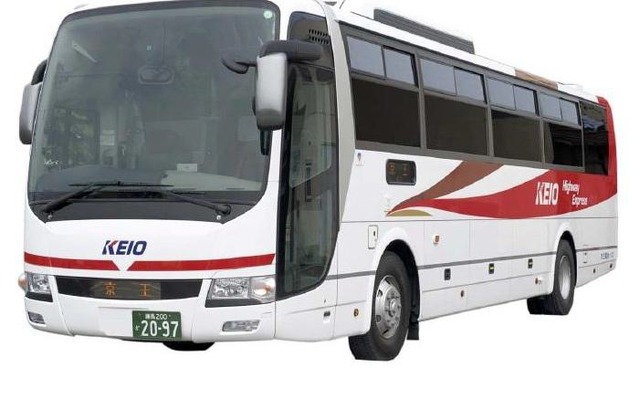 中央高速バス新宿～富士五湖線の使用車両のイメージ。