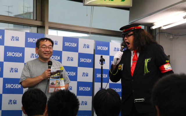 由利高原鉄道・春田社長（左）と野月貴弘氏